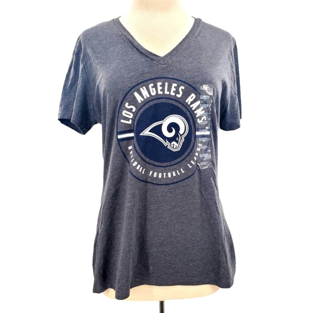 Los Angeles L Womans Rams NFL Shirt Short sleeve Tee Football T-shirt Sports Top